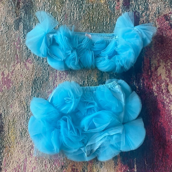 Hot and Delicious Two Piece Tulle Set - Picture 2 of 3